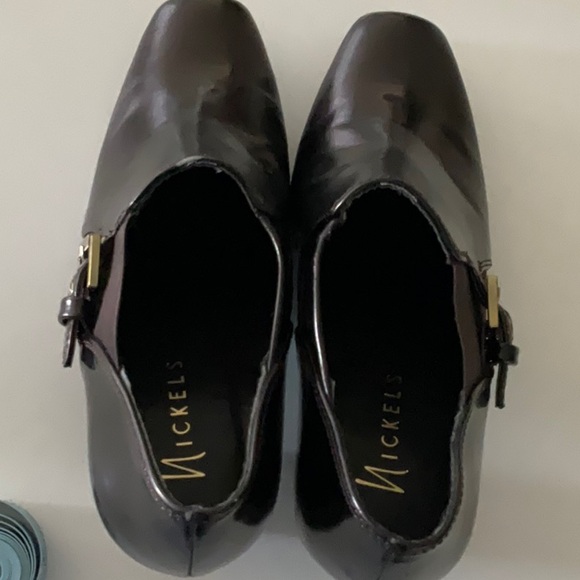 NICKEL'S Dark Metallic Brown High Heel Ankle Boot Size 7M Rachelle - Picture 9 of 9